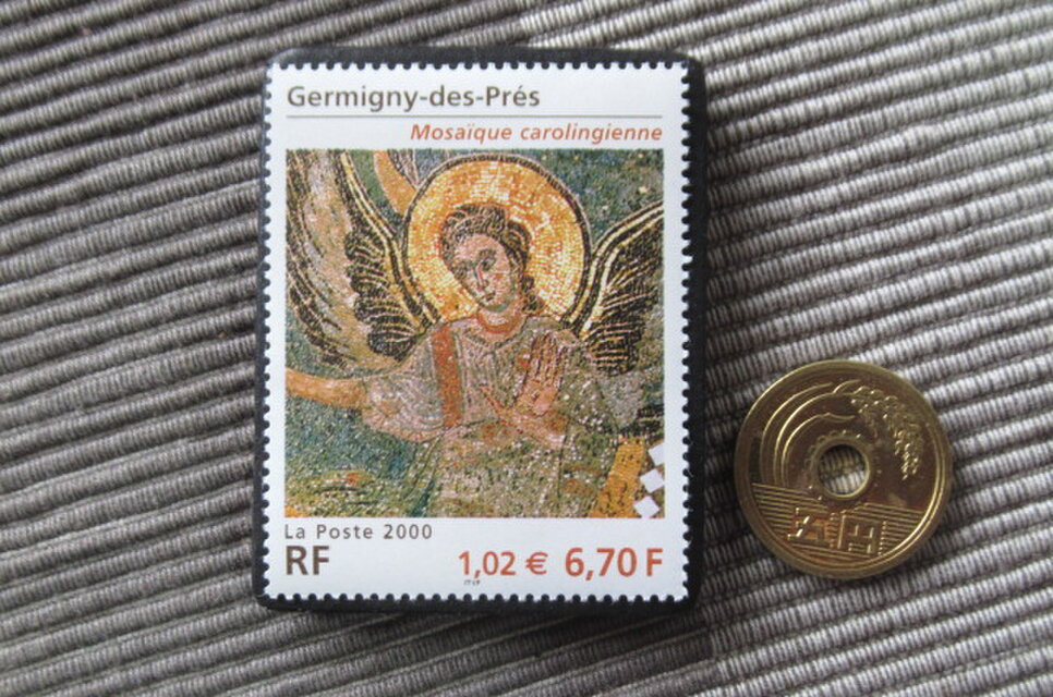 フランス 美術2000年 切手ブローチ10992 | iichi 日々の暮らしを