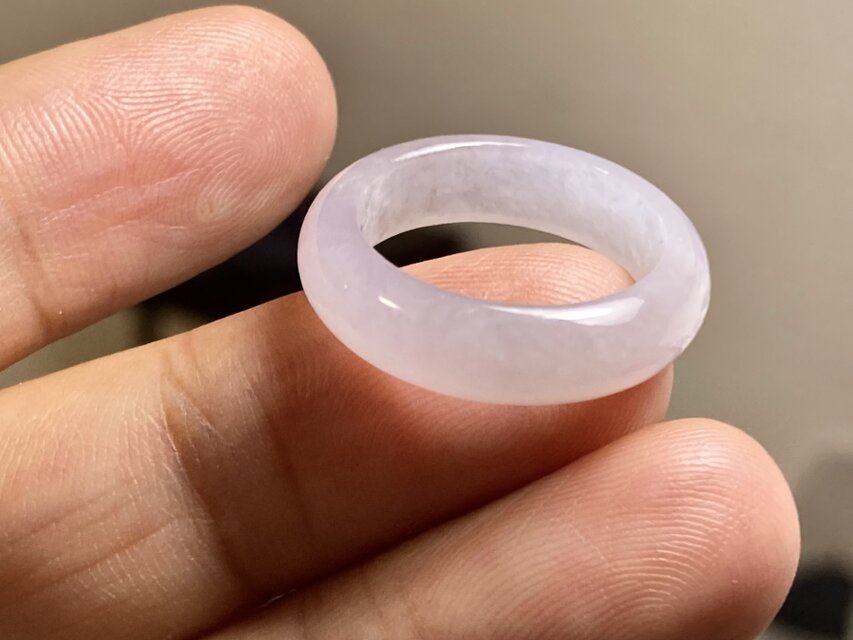 ミャンマー産天然本翡翠 A貨 氷種 ラベンダー S925 リング 【公式通販】