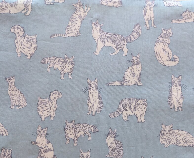 リバティプリント 文庫用(Meow A) | iichi 日々の暮らしを心地よくする