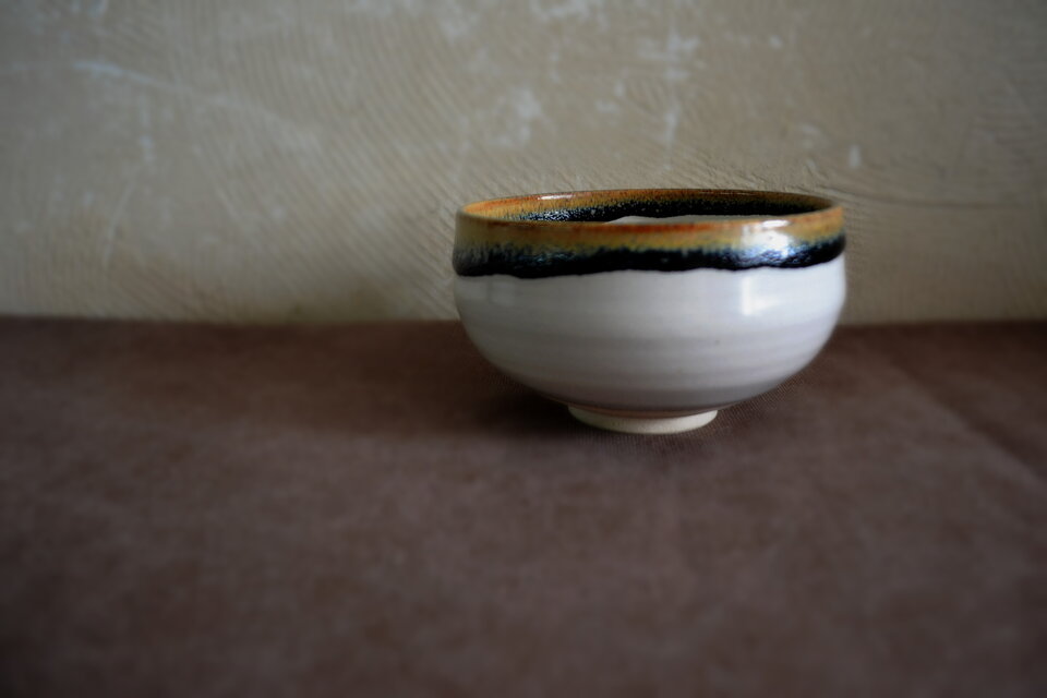 京焼 抹茶茶碗 1客 モダンな配色 箱なし | iichi 日々の暮らしを