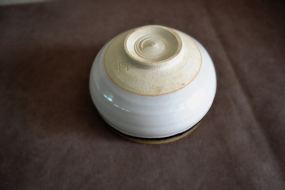 一文字茶碗　箱なし　MA589 京焼 抹茶茶碗 1客 モダンな配色 箱なし | iichi 日々の暮らしを