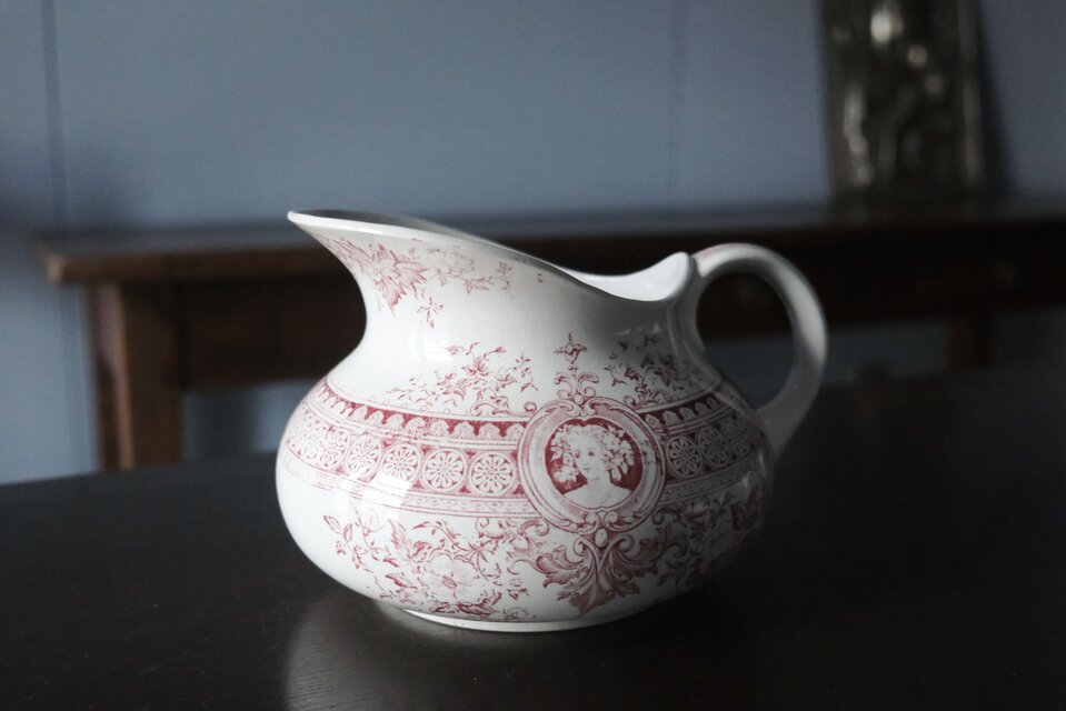 Sarreguemines Parisia パリシア ブロ ピシェ 花瓶 花器 フランス