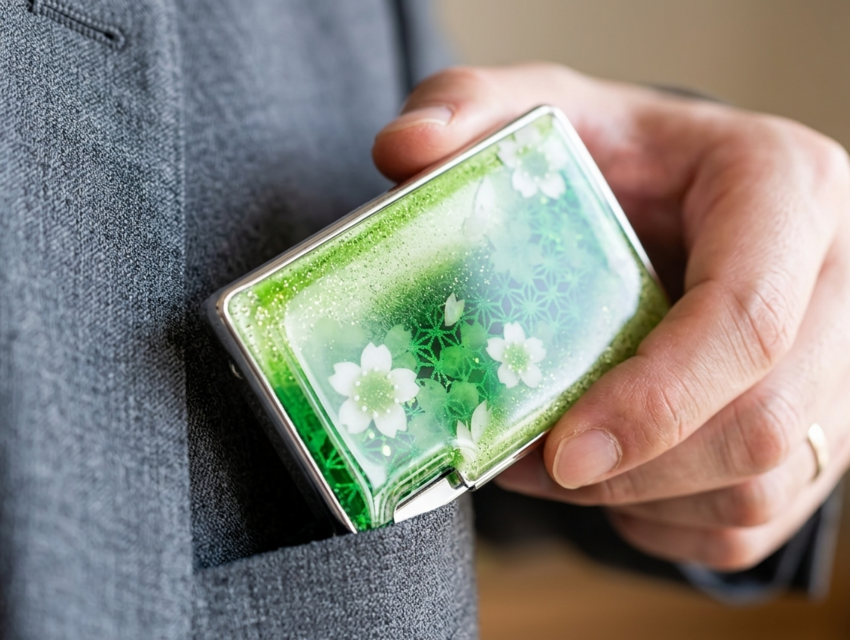 ミンティアケース 『可』 和柄 和風 和雑貨 桜 工芸 職人 手作り