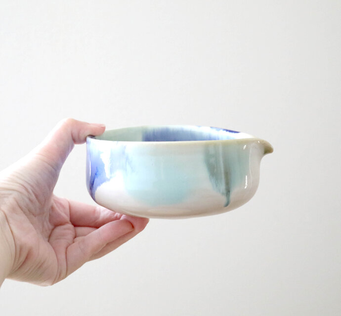 夏色三彩の片口碗 | iichi 日々の暮らしを心地よくするハンドメイドや