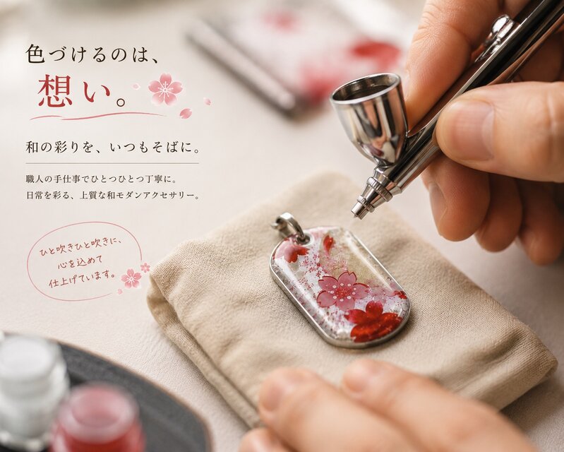 和柄 ペアネックレス 桜 伝統 職人 桜 さくら ペアアクセサリー 名入れ