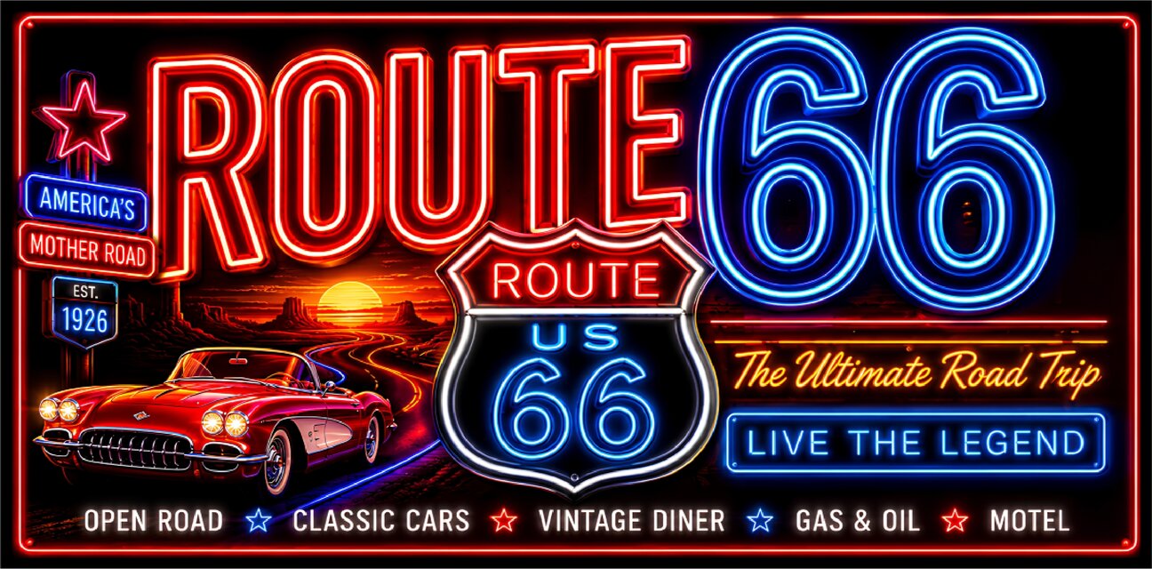 オーダー無料】ルート66 マザーロード アメリカン ガレージ ダイナー