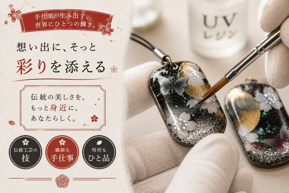 和柄 ペアネックレス 桜 伝統 職人 桜 さくら ペアアクセサリー 名入れ