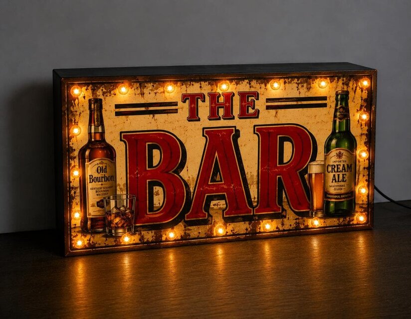 オーダー無料】BAR 酒場 ビール ウイスキー ホームバー アメリカン