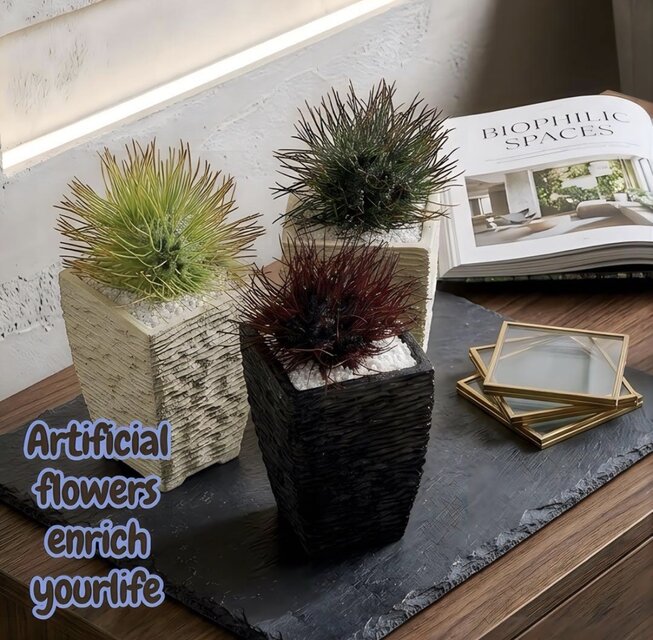 光触媒 人工観葉植物 ウォールグリーン アザミサボテンスイング