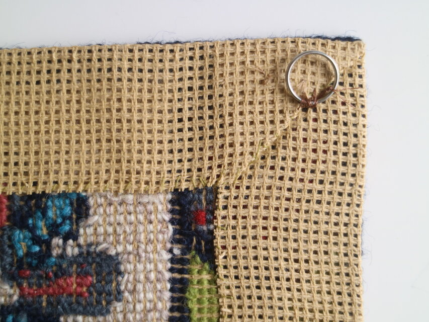 スウェーデンで見つけたツヴィスト刺繍のタペストリー No.6780 | iichi