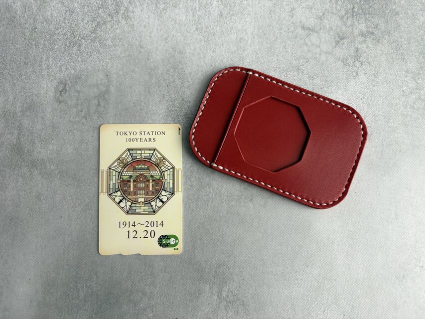 東京駅100周年記念ICカード乗車券専用パスケース 東京駅100周年記念 Suica パスケース【名入れ・選べる革とステッチ