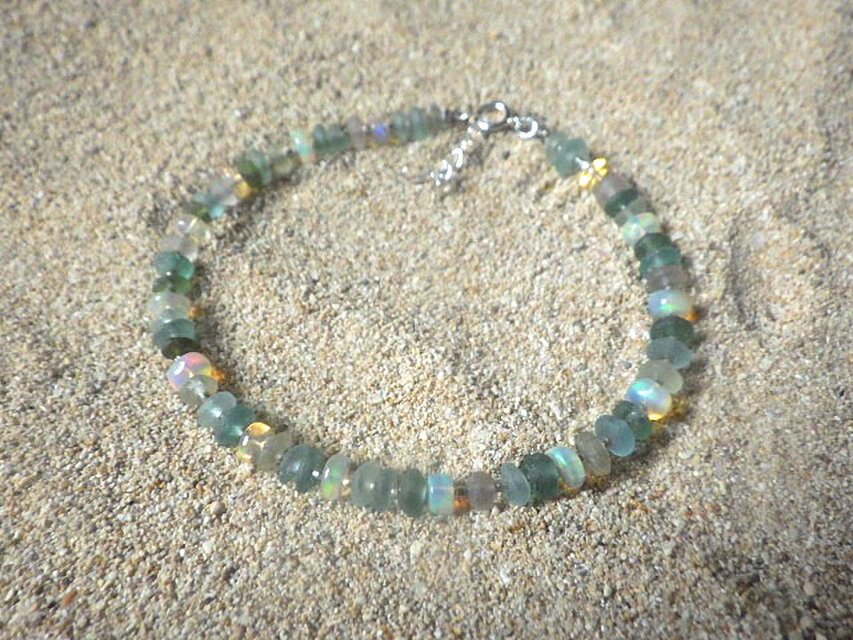 sv925 Ocean Romanglass Bracelet ローマングラス☆アジャスター