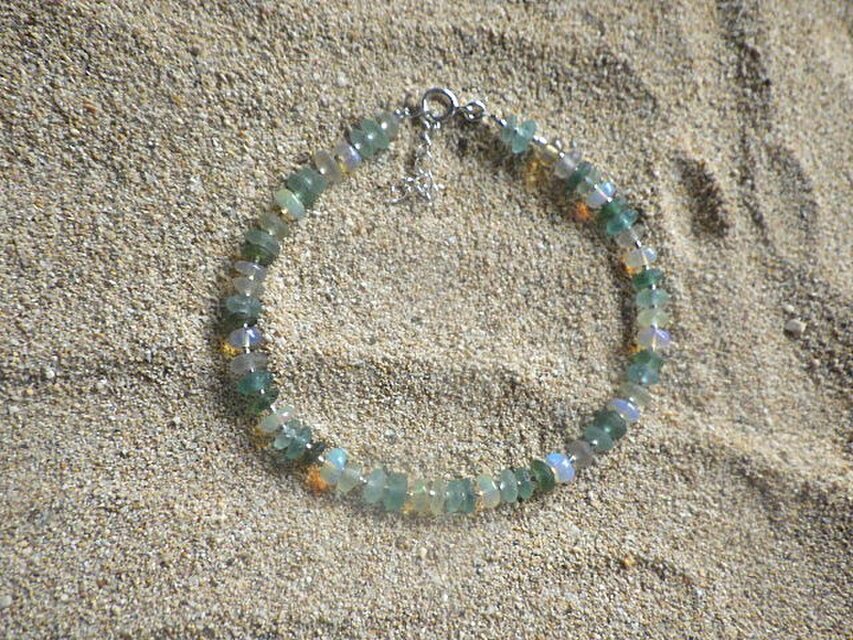 sv925 Ocean Romanglass Bracelet ローマングラス☆アジャスター