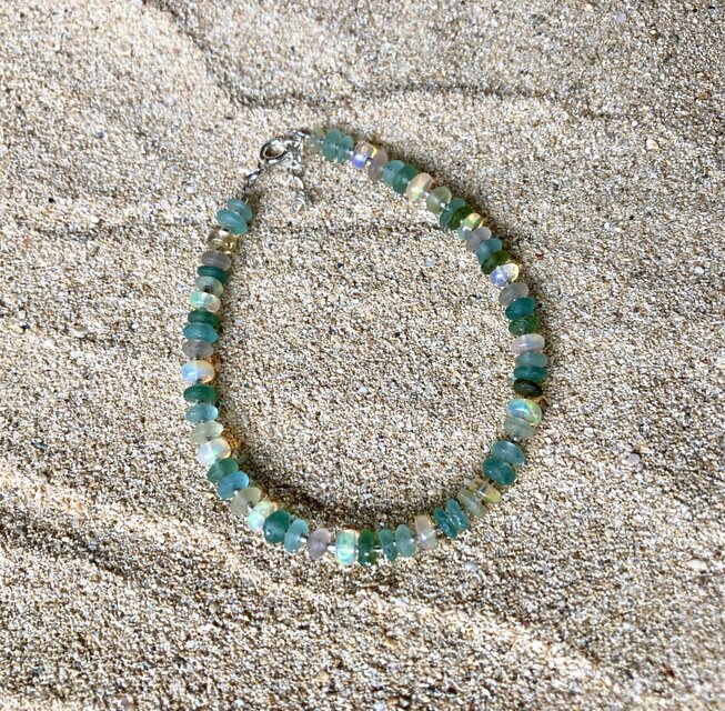 sv925 Ocean Romanglass Bracelet ローマングラス☆アジャスター