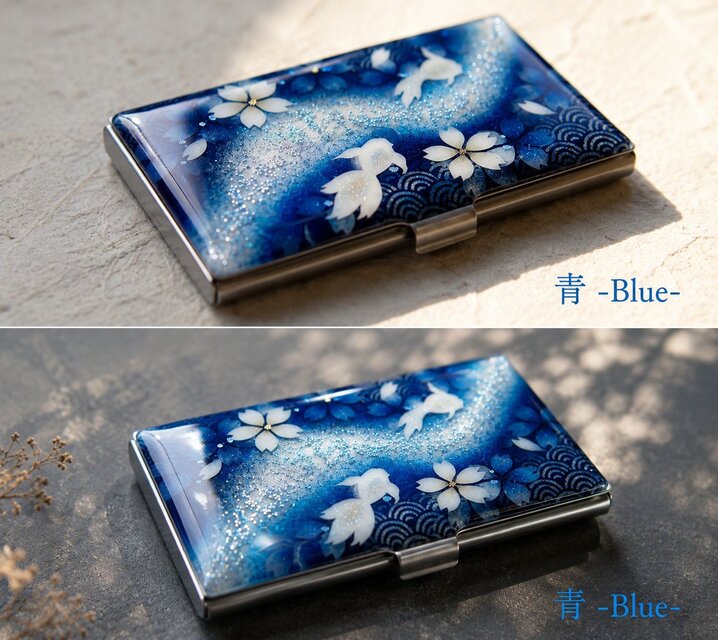 名刺入れ『氏』カードケース 和柄 和風 桜 伝統工芸 職人 手作り