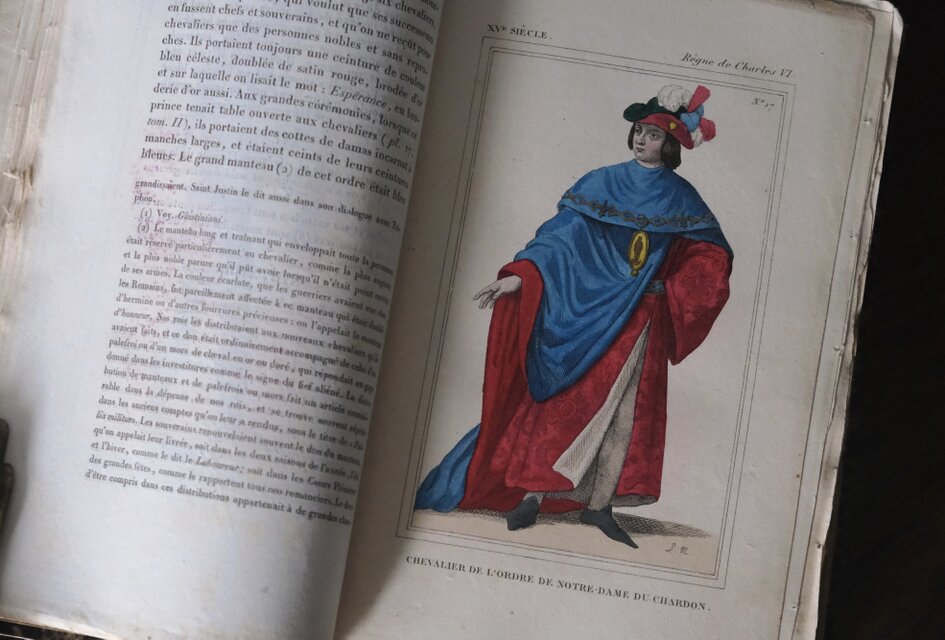 第2巻 Costmes Français コスチューム 王侯貴族 古書 フランス