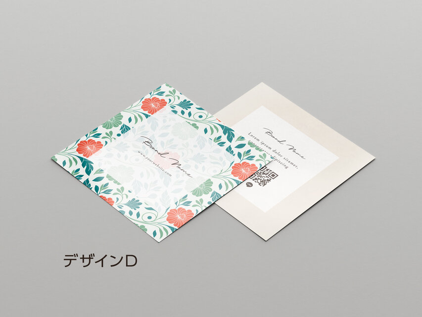Botanica」｜ショップカード｜名刺｜アクセサリー台紙｜サンキュー