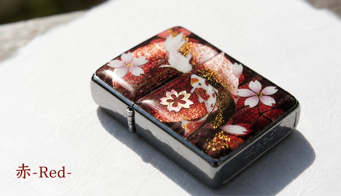 zippoケース『尾』ライター ジッポ 和柄 工芸 職人 送料無料 名入れ 桜