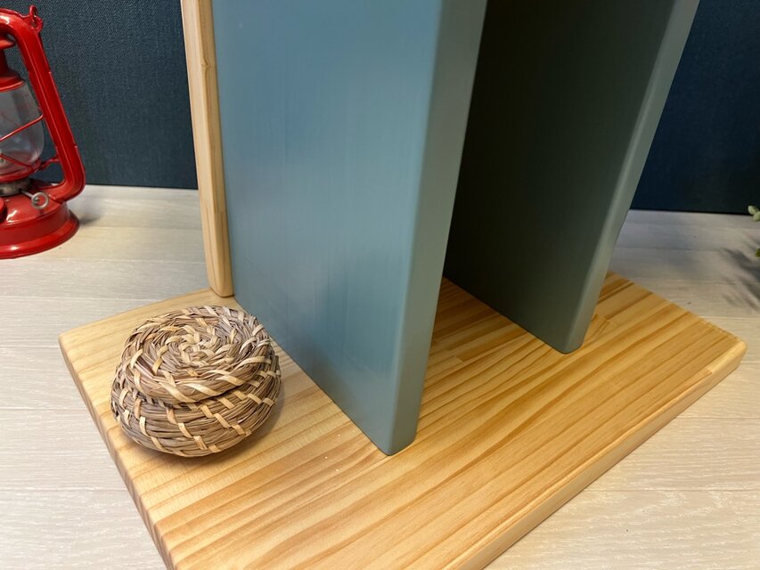 送料無料】 シェルフ カクタスツリー 125cm パイン ストーンブルー
