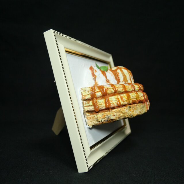 油彩 3D絵画『至福のプレリュード』立体アートフレーム・上質な