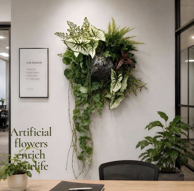 光触媒　人工観葉植物　ウォールグリーン　フェイクグリーン　アーモンドS1.0 光触媒 人工観葉植物 ウォールグリーン フェイクグリーン 壁掛け