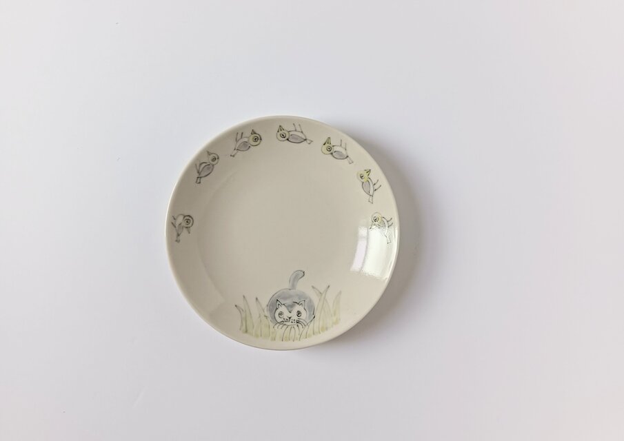 豆皿 忍び寄るネコ | iichi 日々の暮らしを心地よくするハンドメイドや