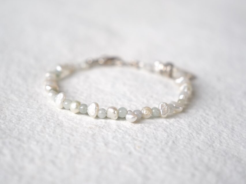 Jade・Pearl- bracelet | iichi 日々の暮らしを心地よくする