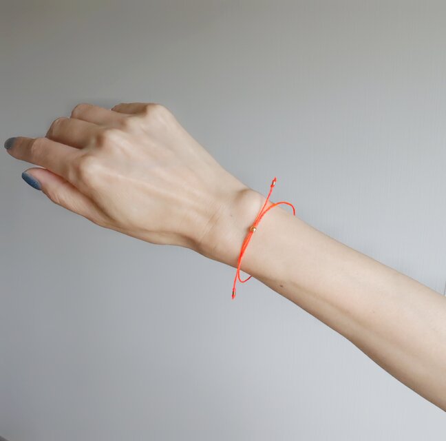 14kgf/ Waxcode bracelet 色が選べる ネオンカラー 8色 つけっぱなし