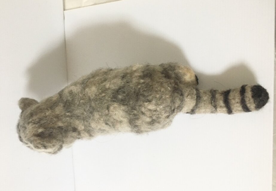 オーダーメイド⭐︎【一点もの】羊毛フェルト マヌルネコ 見上げる仔猫