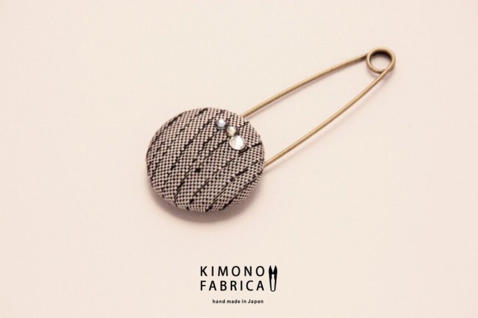 【再販】丸いシルクのストールピン