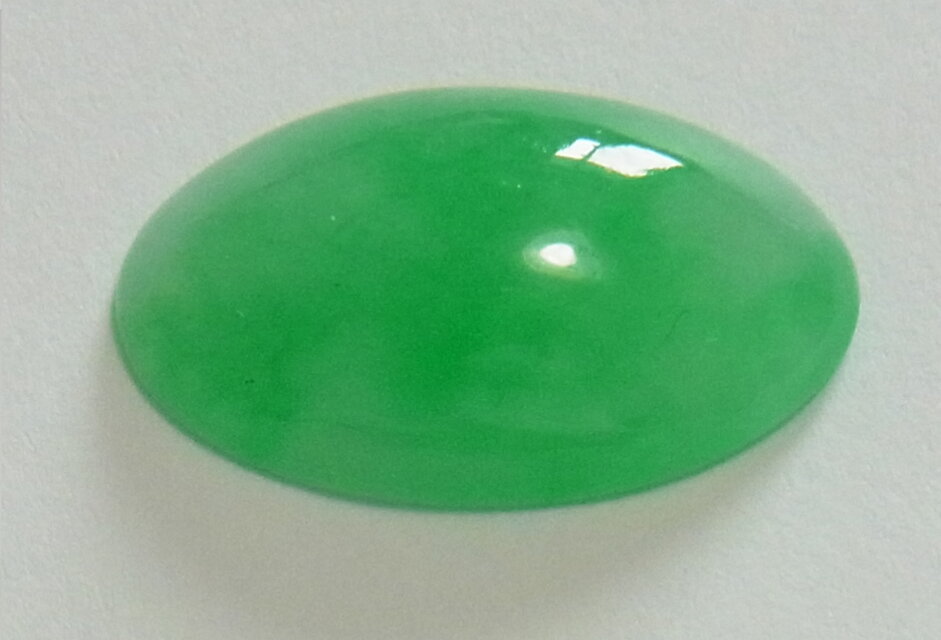 天然ジェイダイト ひすい 7.236ct 鑑別書（中央宝石研究所）付き 送料