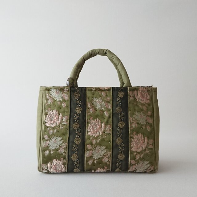 GREEN FRANCE RIBBON MINI STANDARD BAG | iichi 日々の暮らしを