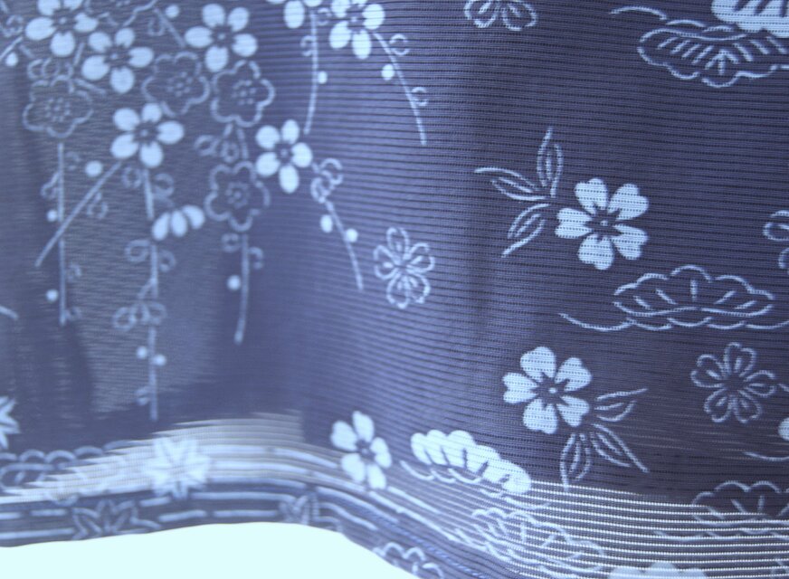 着物リメイク 茶屋辻柄ワンピース 駒絽 茶屋辻文様のジレ 着物リメイク
