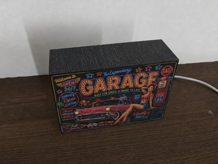 オーダー無料】ガレージ ピンナップガール アメ車 カフェ ダイナー