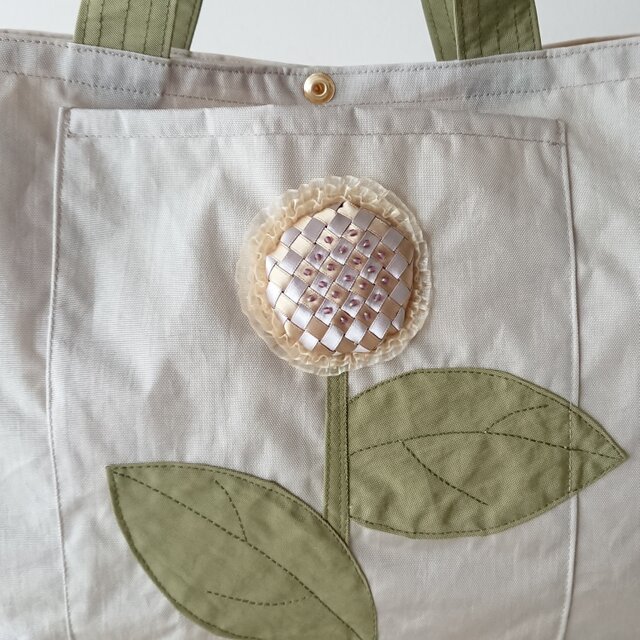 himawari nylon tote [beige] | iichi 日々の暮らしを心地よくする