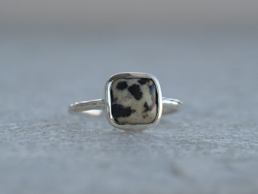 Dalmatian Jasper ring ダルメシアンジャスパー シルバーリング