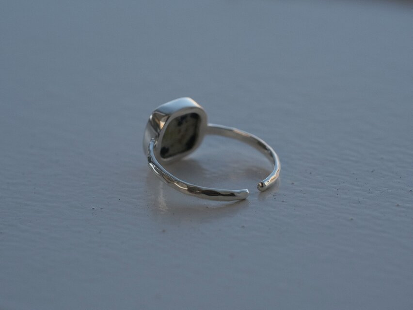 Dalmatian Jasper ring ダルメシアンジャスパー シルバーリング