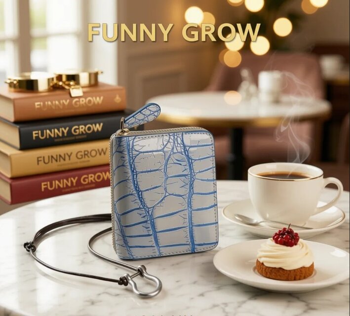 クロコダイルレザー クロコダイル ファニー 財布 funny クロコの通販