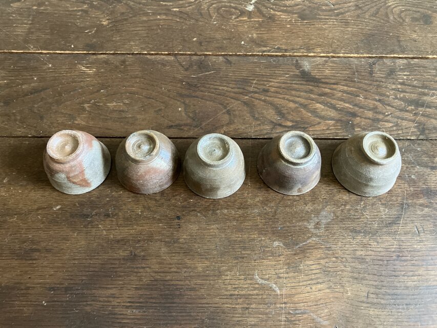 登り窯 ぐい呑み 登り窯 ミニ湯呑み 5個セット | iichi 日々の暮らしを心地よくする