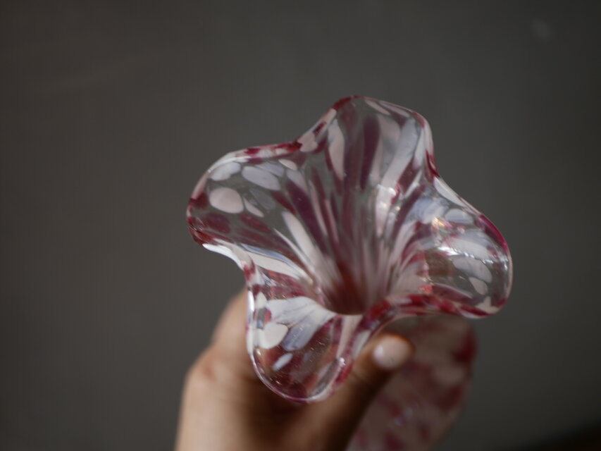 パオリ花瓶ヴィンテージ クリシー オパリン フラワーベース 花器 花瓶 ヴィンテージ