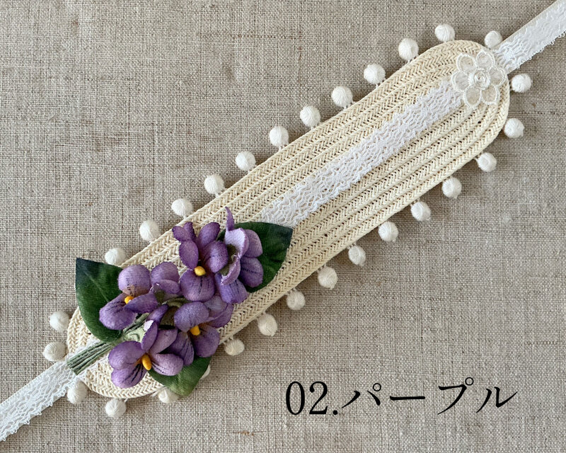 ドール用スミレのブレードヘッドドレス（L) | iichi 日々の暮らしを