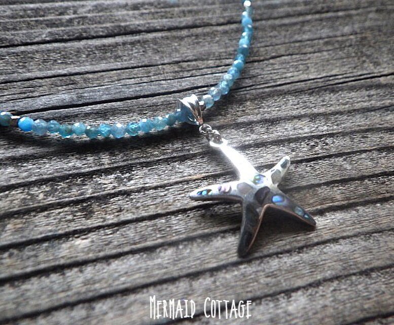sv925＊Starfish! パウアシェル＆シルバー925 スターフィッシュ 天然石