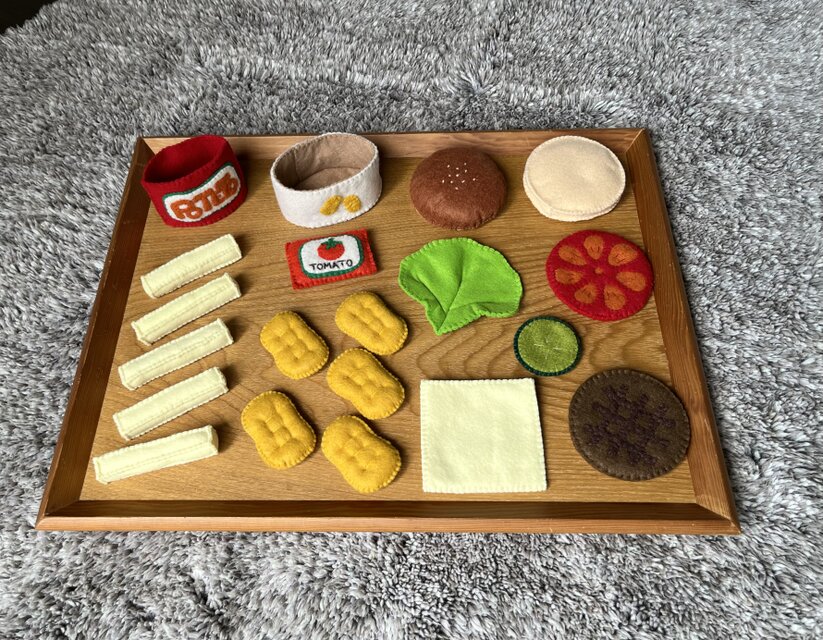 おままごと・セット【ハンバーガー屋さん】 | iichi 日々の暮らしを