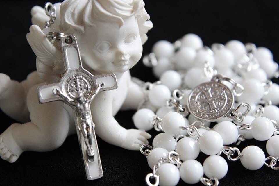 ホワイトオニキスのロザリオ