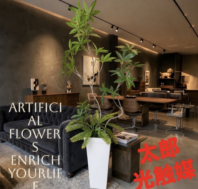 光触媒 観葉植物 ウォールグリーン フェイクグリーン クネクネパキラ