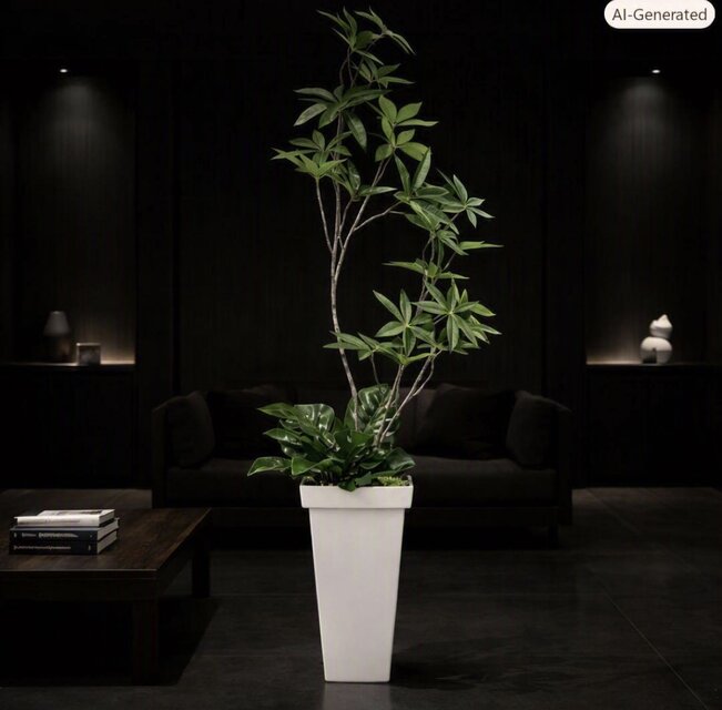 光触媒 観葉植物 ウォールグリーン フェイクグリーン スリムパキラ