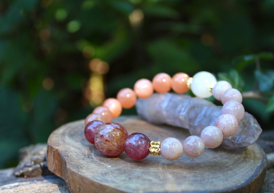 サンストーン、ムーンストーン、レピドクロサイト 心身のバランス