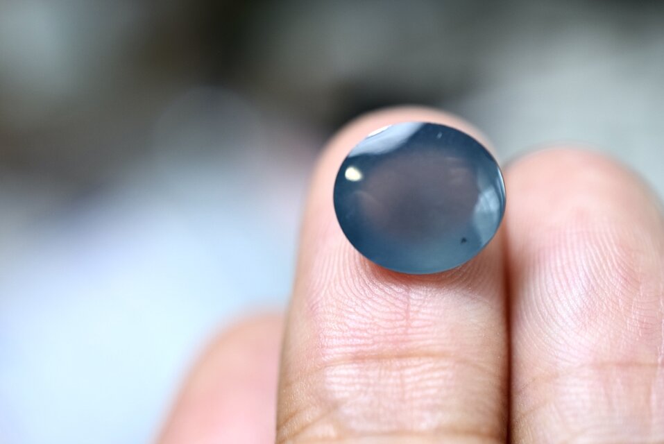 RS13-137 上品 宝石質 氷種 深青色 グアテマラ産 天然 A貨 本翡翠