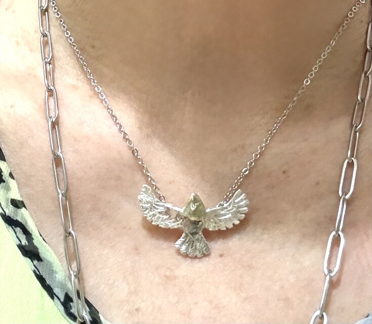 イーグルペンダントトップ　ハンドメイドシルバーネックレス　イーグルネックレス シルバーイーグルネックレストップ | iichi 日々の暮らしを心地よく