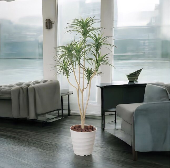 光触媒 人工観葉植物 ウォールグリーン フェイクグリーン ユッカ1.6